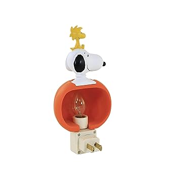 スヌーピー　ウエルカムライト Roman Snoopy in Jack-O-Lantern Swivel Plug Night Light 7